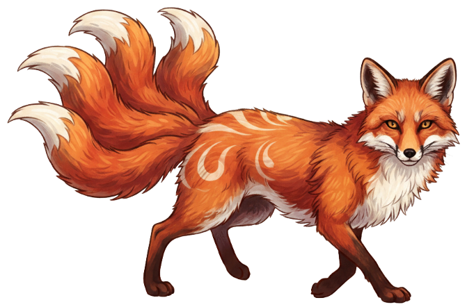 Kitsune als Symbolfigur von Quizdojo